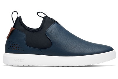 Men's Blue Leather Slip-Resistant Chef Shoes | Shoes For Crews