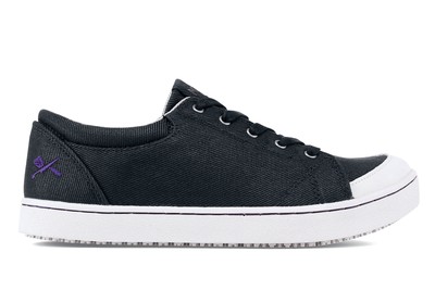 Maven - Black & White Canvas / Women's - Non-Slip Mozo Work Shoes - Shoes For Crews