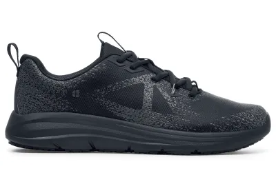 Toby II - Men's Black Slip-Resistant Textile Lace-up Shoes