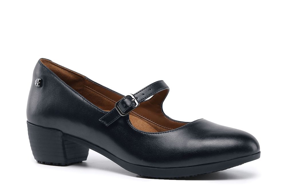 Vita Women's Black SlipResistant Dress Work Shoes Shoes For Crews