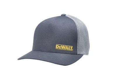 DeWalt Oakdale Trucker Hat - Gray with Gray Mesh