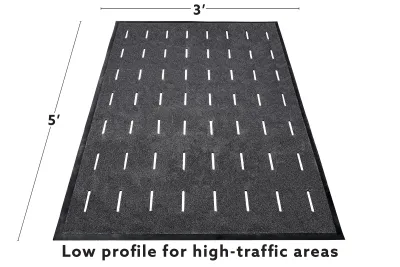 MIGHTY MAT!™ Classic - Black Commercial Floor Anti-Skid Mat CA