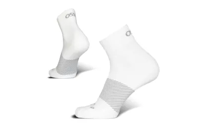 OS1st Wicked Comfort White Unisex Performance Work Socks CA