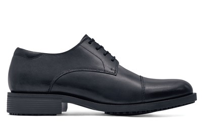 mens black slip resistant dress shoes