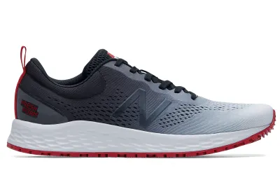 Men's New Balance Arishi v3–Grey/Red Non-Slip Work Sneakers