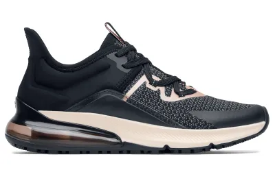 Women's Shoes For Crews® Gia-Black/Rose Gold Work Sneakers