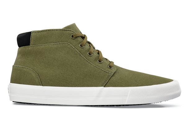 Cabbie II - Green - Men's Casual Canvas Non-Slip Work Shoe - Shoes For ...