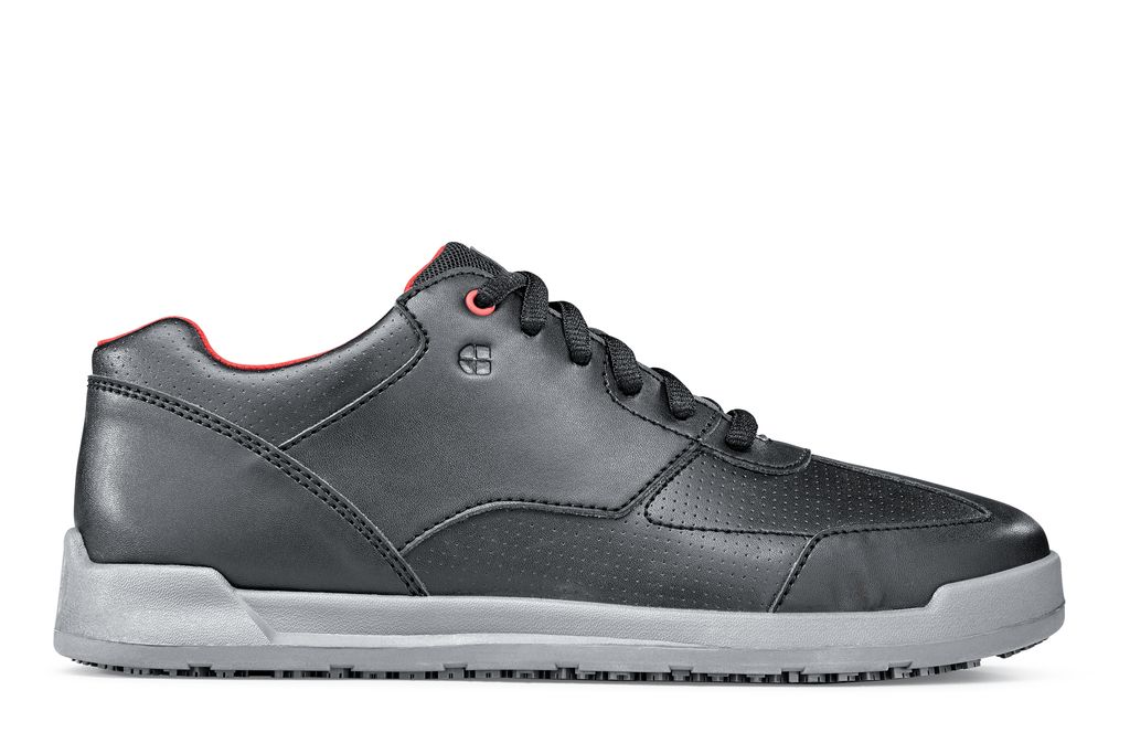 Liberty - Women's Black/Red Slip-Resistant Restaurant Work Shoes ...
