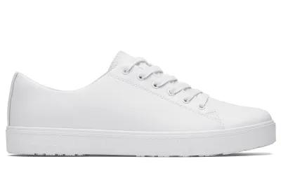 Old School Low-Rider IV White Slip-Resistant Shoes