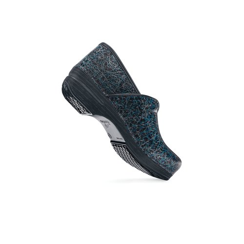 dansko scribble print clogs