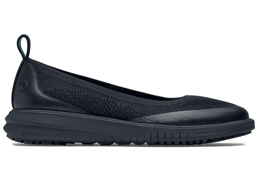 Cole Haan Malorie Knit Ballet Flat Slip-Resistant Shoes (Black