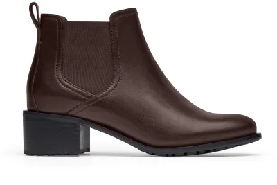 Cole Haan Cassie Bootie Women's Brown Non-Slip Work Shoes