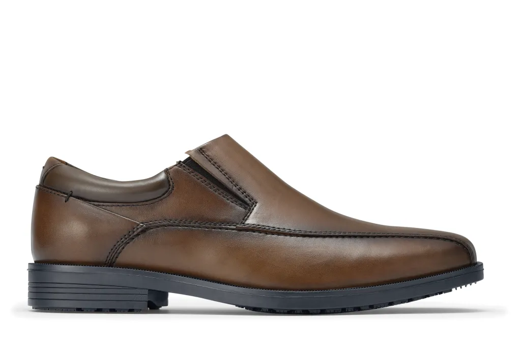 Men's Dockers Director II  Brown Non Slip Work Dress Shoes