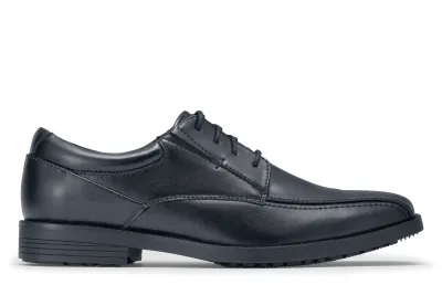 Dockers Partner II Men's Black Slip-Resistant Leather Dress Shoes