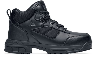 black slip resistant work boots