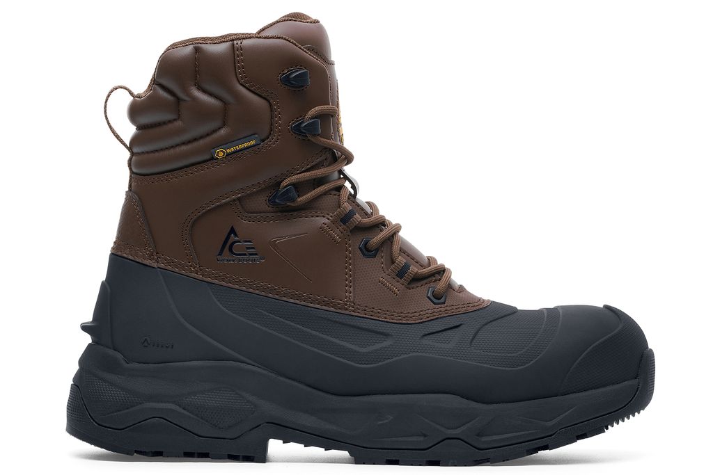 Mammoth IV Brown Waterproof Insulated CompositeToe Boots Shoes For