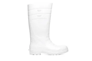 Sentinel Steel Toe White Slip-Resistant Pull On Boots