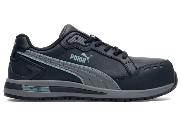 Men's PUMA Safety Iconic Low CT–Black/White Non-Slip Work Shoes