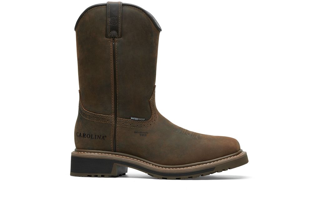 Anchor Men's Dark Brown SlipResistant Work Boots Shoes For Crews