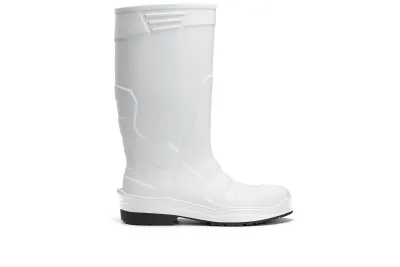 Sentinel Steel Toe White Slip-Resistant Pull On Boots