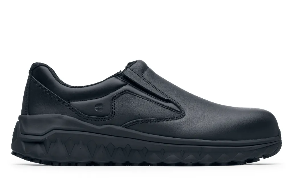 Bridgetown Slip On Aluminum Toe: Black Slip-Resistant Shoes