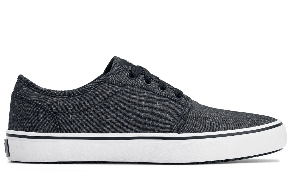 Unisex Shoes For Crews® Merlin Black Non-Slip Work Shoes