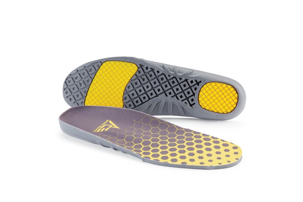 Black & Yellow Comfort Insole with Gel ACE Shoes For Crews